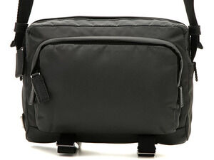 Prada Tessuto Crossbody Bag Gray Black